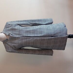 Carolina Belle Montreal Plaid Blazer Long Length